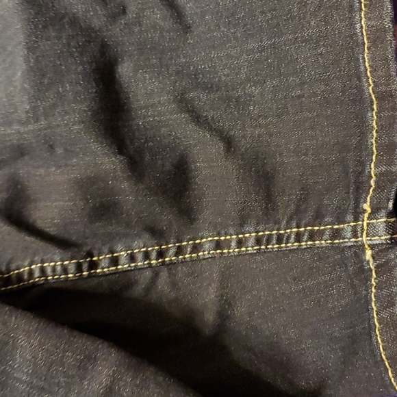 Lane Bryant SZ 18 dark,wash denim shorts,see pics,pockets front/back 21" - Picture 6 of 9